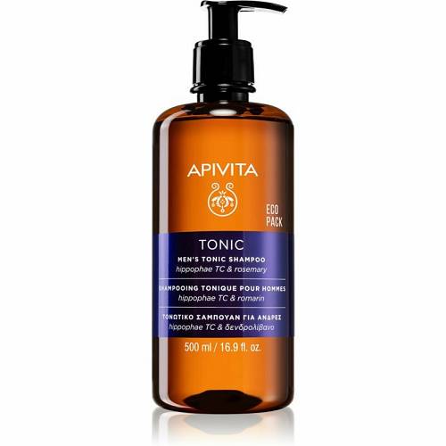 Apivita Eco Pack Men's Tonic Shampoo Τονωτικό Σαμπουάν κατά της Ανδρικής Τριχόπτωσης με Hippophae TC & Δενδρολίβανο, 500ml