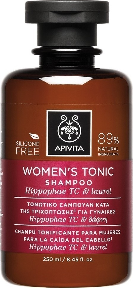 Apivita Women's Tonic Shampoo Τονωτικό Σαμπουάν κατά της Γυναικείας Τριχόπτωσης με Hippophae TC & Δάφνη, 250ml