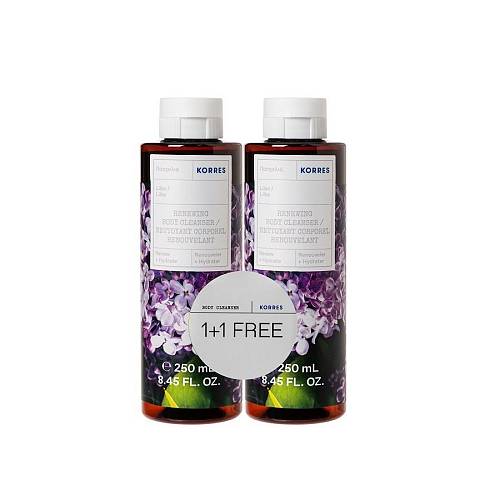 Korres PROMO Body Cleanser Lilac Αφρόλουτρο Πασχαλιά 250ml x2 1+1 ΔΩΡΟ