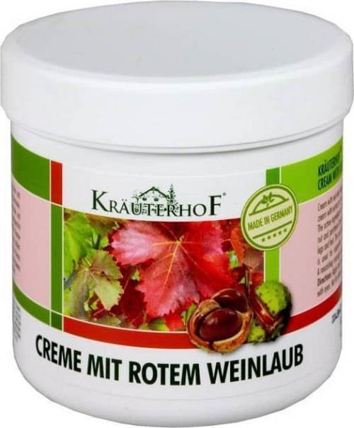 Krauterhof Κρέμα με Αγριοκάστανο & Κόκκινα Αμπελόφυλλα για Κουρασμένα, Βαριά, Πρησμένα ή Μουδιασμένα Πόδια, 250ml
