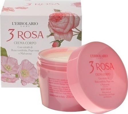 L'Erbolario 3 Rosa Crema Corpo Κρέμα Σώματος 200 ml