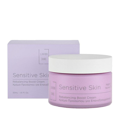 Lavish Care Sensitive Skin Rebalancing Boost Cream Night Κρέμα Προσώπου Νυκτός για Επανεξισορρόπηση 50ml