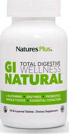 Nature's Plus Gi Natural Φόρμουλα για την Υγιή Λειτουργία του Πεπτικού Συστήματος, 90 tabs