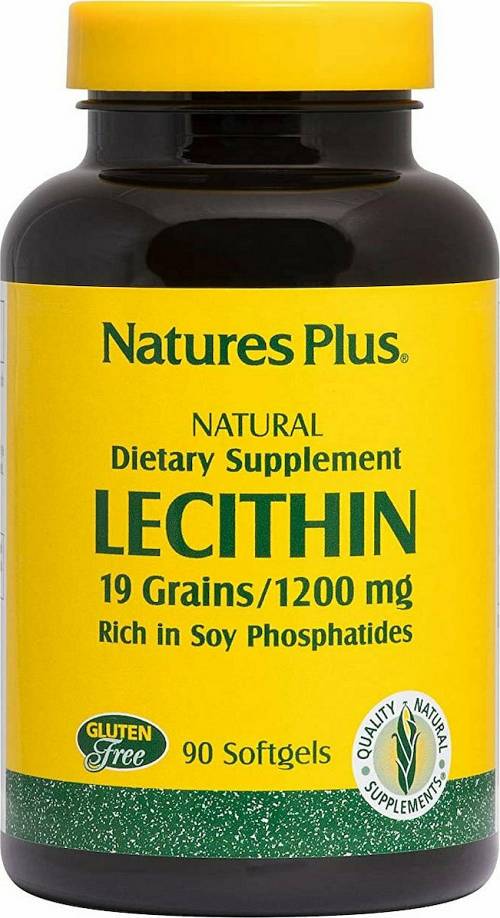 Nature's Plus Lecithin 1200mg 90 Softgels Συμπλήρωμα Διατροφής με Λεκιθίνη. Συμπλήρωμα διατροφής με λεκιθίνη που συμβάλλει στη καύση του λίπους και στην ενίσχυση του καρδιαγγειακού συστήματος.