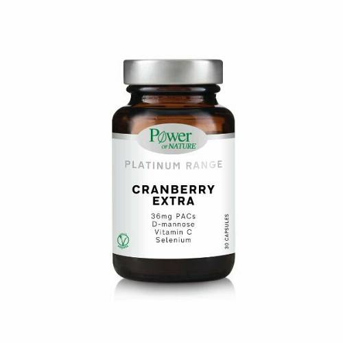 Power Of Nature Platinum Range Cranberry Extra Συμπλήρωμα Διατροφής με Cranberry, 30caps
