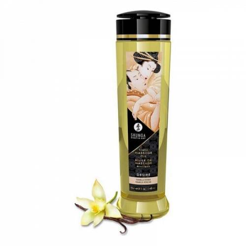 Shunga Erotic Massage Oil Desire Vanilla - Ερωτικό Λάδι για Μασάζ Βανίλια (240 ml)
